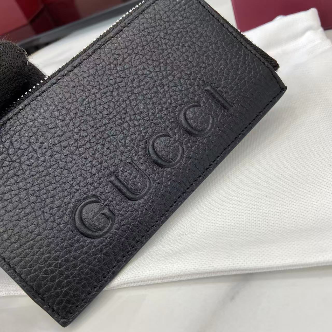 Gucci 25 Wallet Black Grained Cowhide 290505 - Image 4