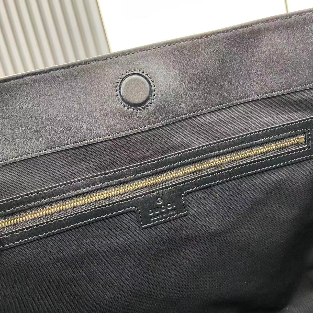 Gucci 25 Beatrix Handbag Black Smooth Cowhide 290511 - Image 3