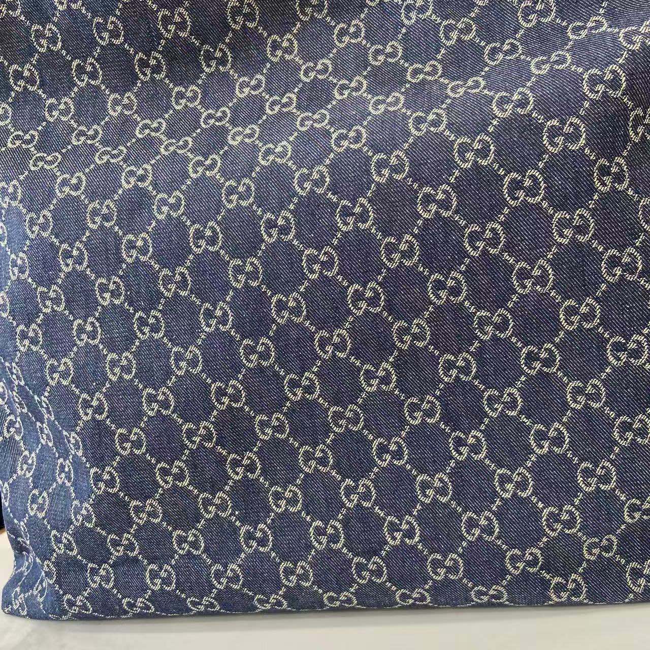 Gucci 25 Beatrix 40cm Handbag Navy Blue Denim Leather 292318 - Image 4