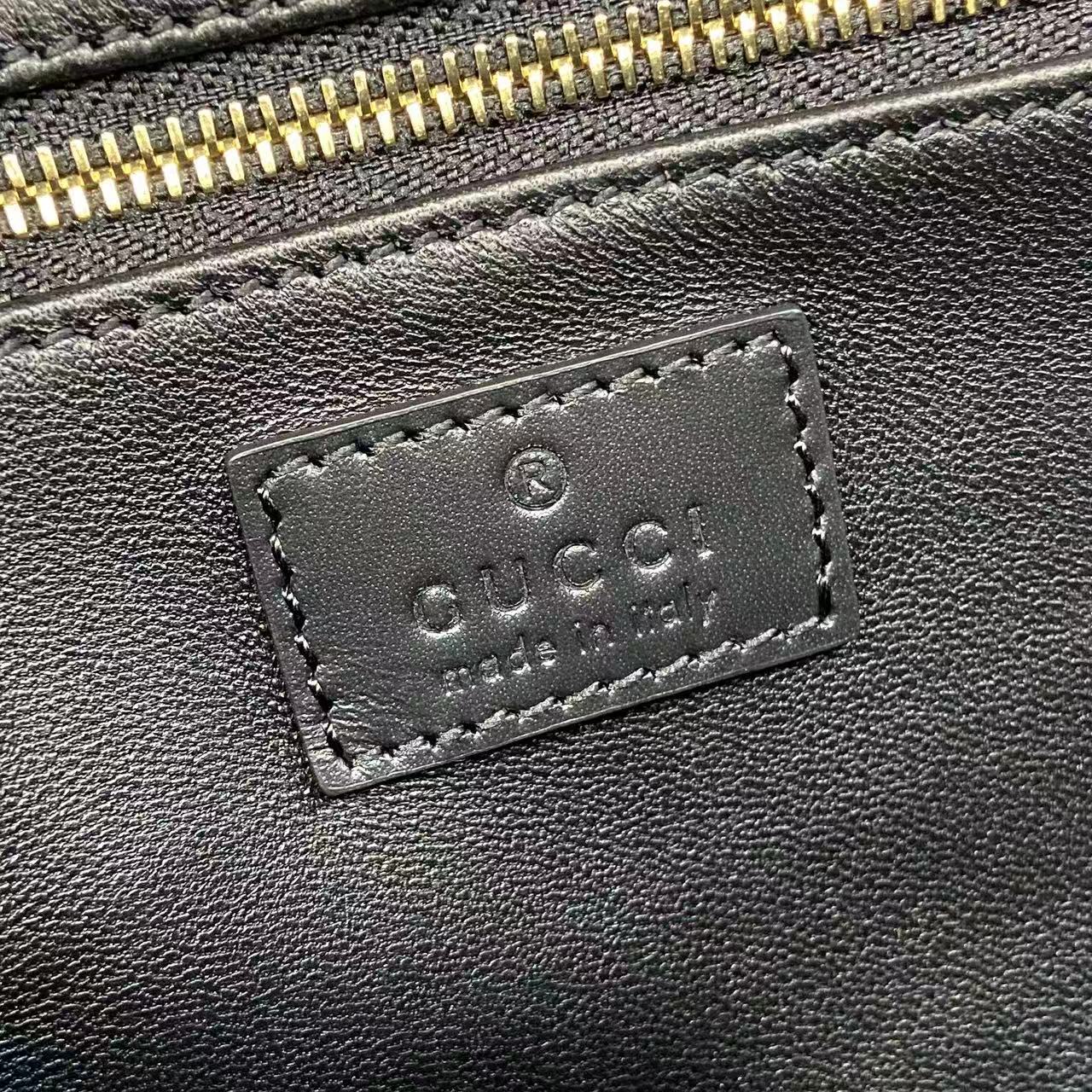 Gucci 25 Siena Bag Black Gold Leather 292363 - Image 4