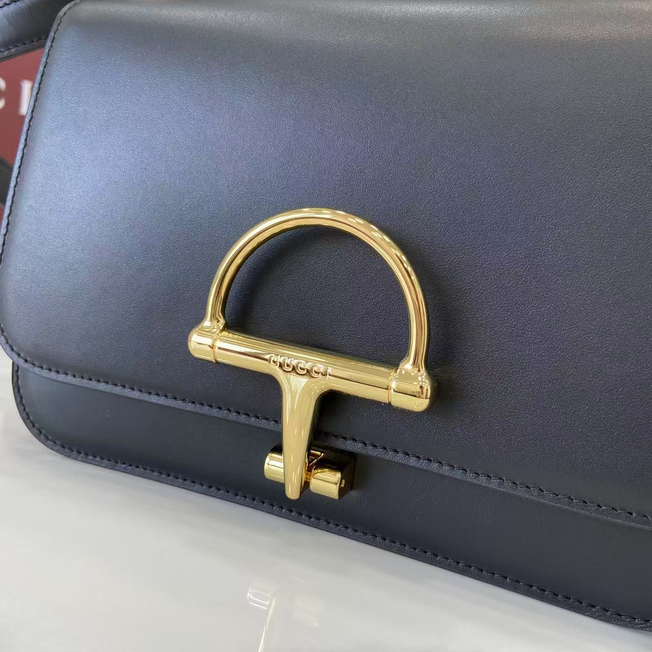 Gucci 25 Siena Bag Black Gold Leather 292363 - Image 7