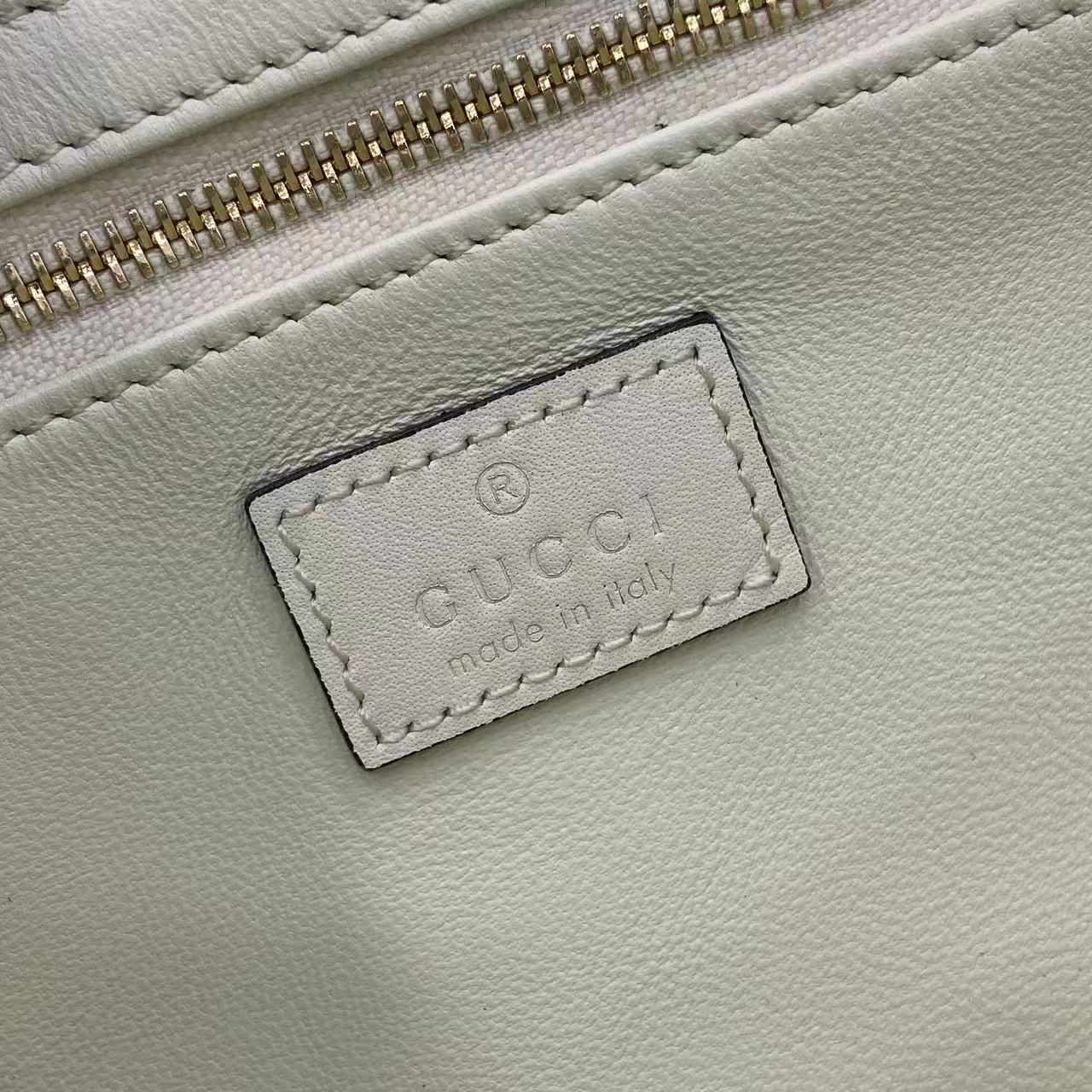 Gucci 25 Siena Bag White Gold Leather 292364 - Image 9