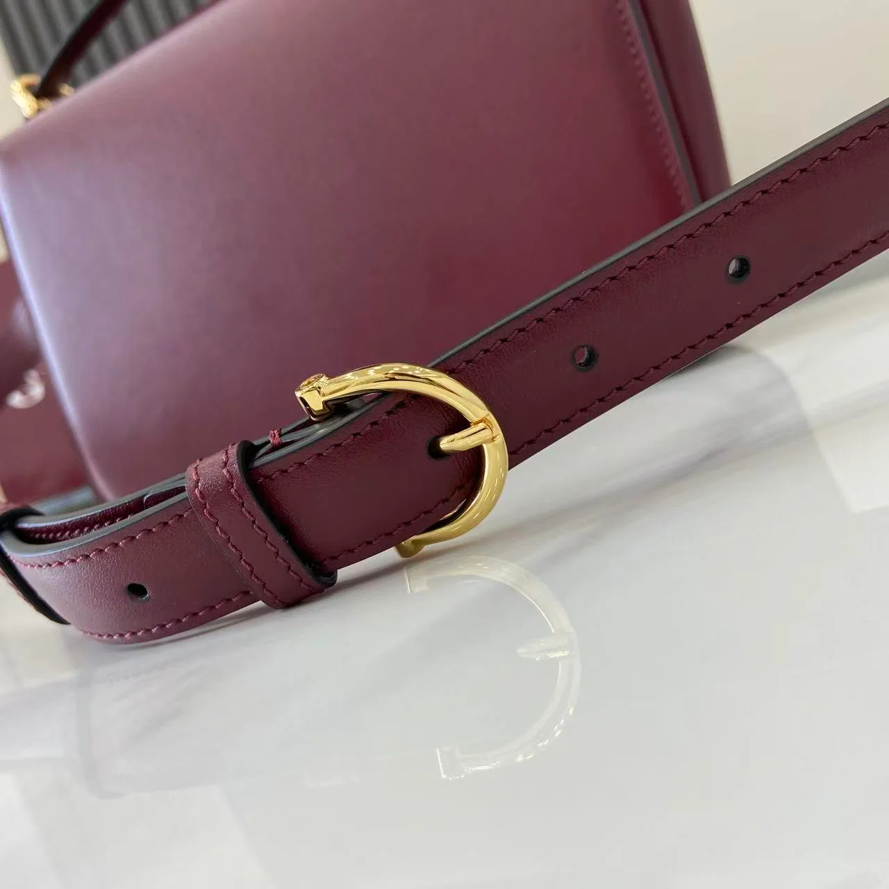 Gucci 25 Siena Bag Anchor Red Gold Leather 292366 - Image 2