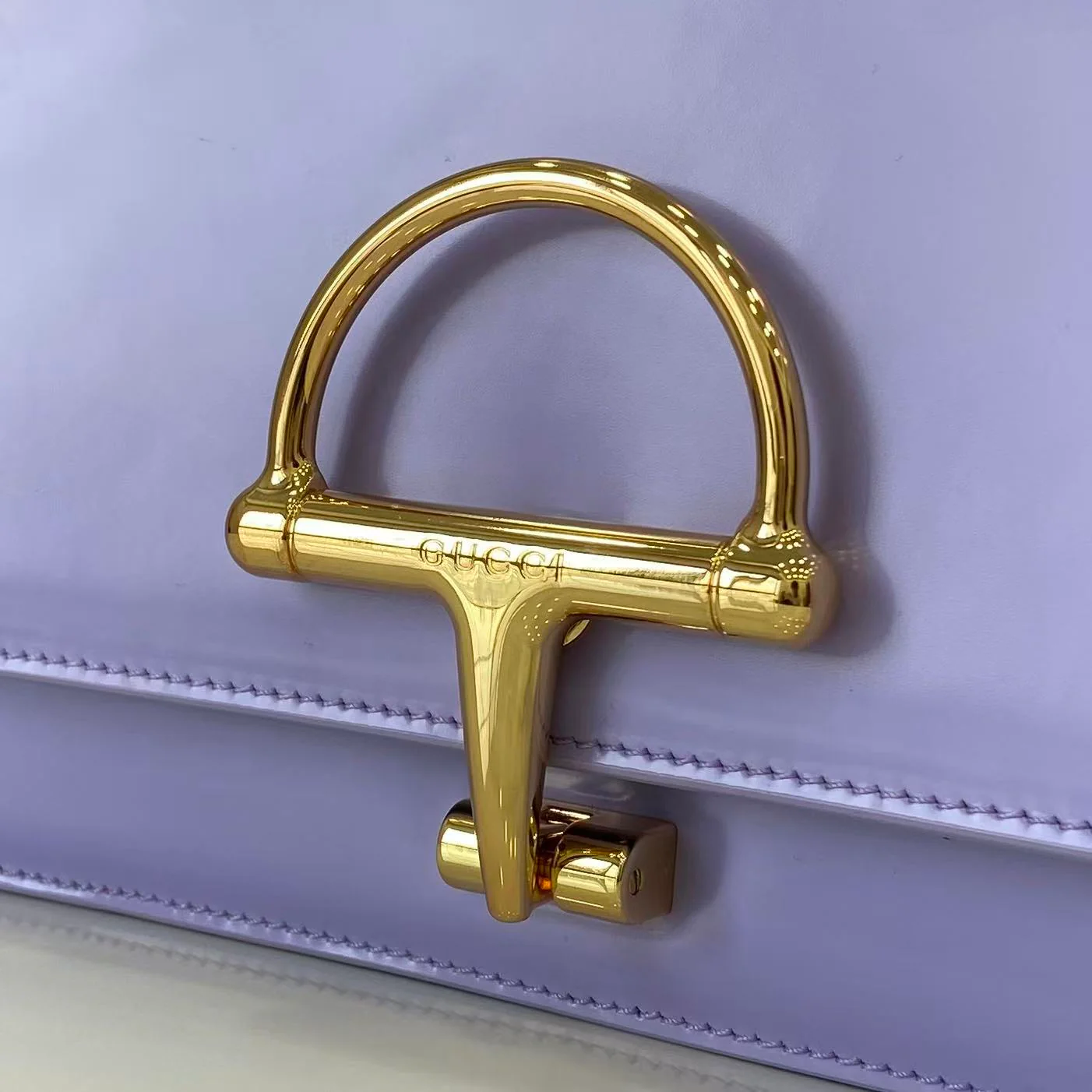 Gucci 25 Siena Bag Light Purple Gold Leather 292571 - Image 7