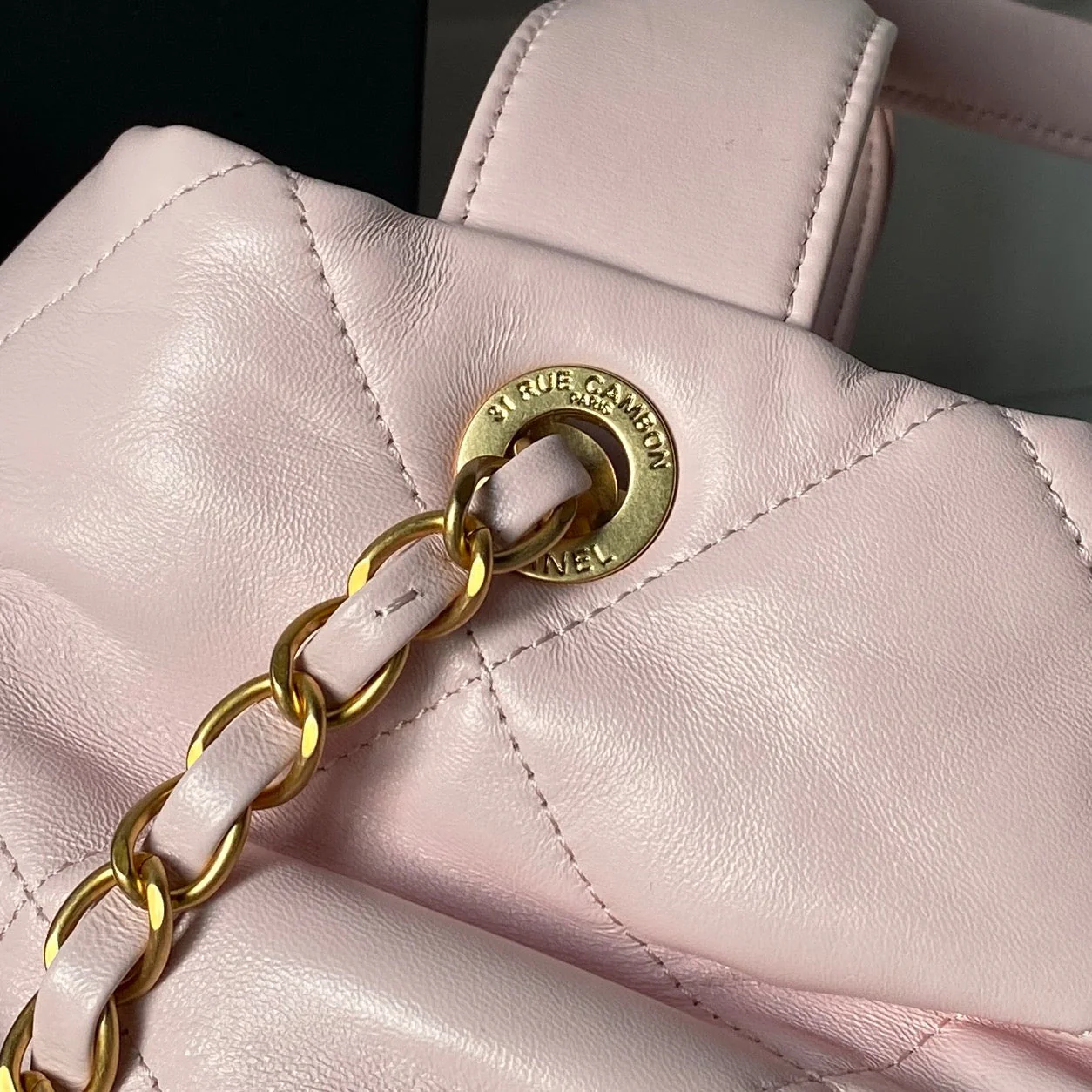 Chanel 25K Bow Bag Pink Gold Calfskin 295190 - Image 2