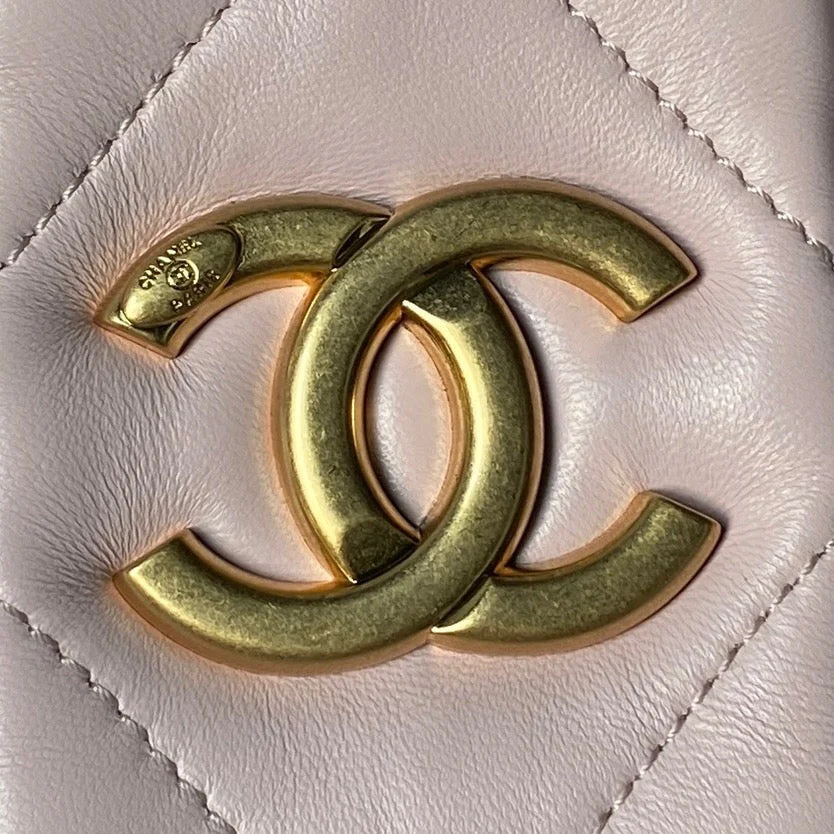 Chanel 25K Bow Bag Pink Gold Calfskin 295190 - Image 9