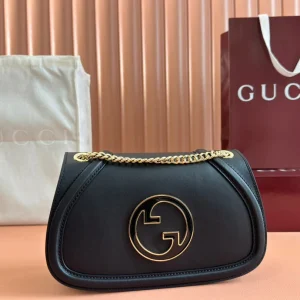 Gucci Blondie Small Shoulder Bag 26 Black Calfskin 272179