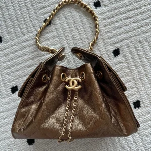 Chanel 25 Hobo Bag 22cm Bronze Calfskin 286184