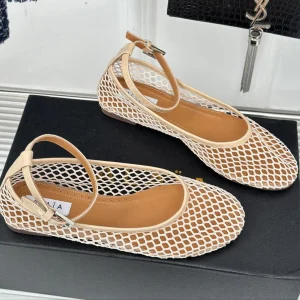 Alaia Mary Jane Ballet Flat Nude Lambskin 293230