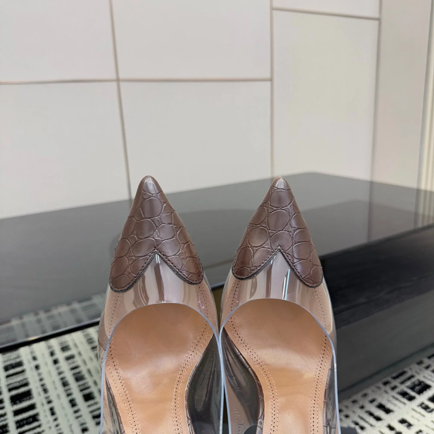 Alaia High Heels Slingbacks Brown Sheepskin 299840 - Image 7